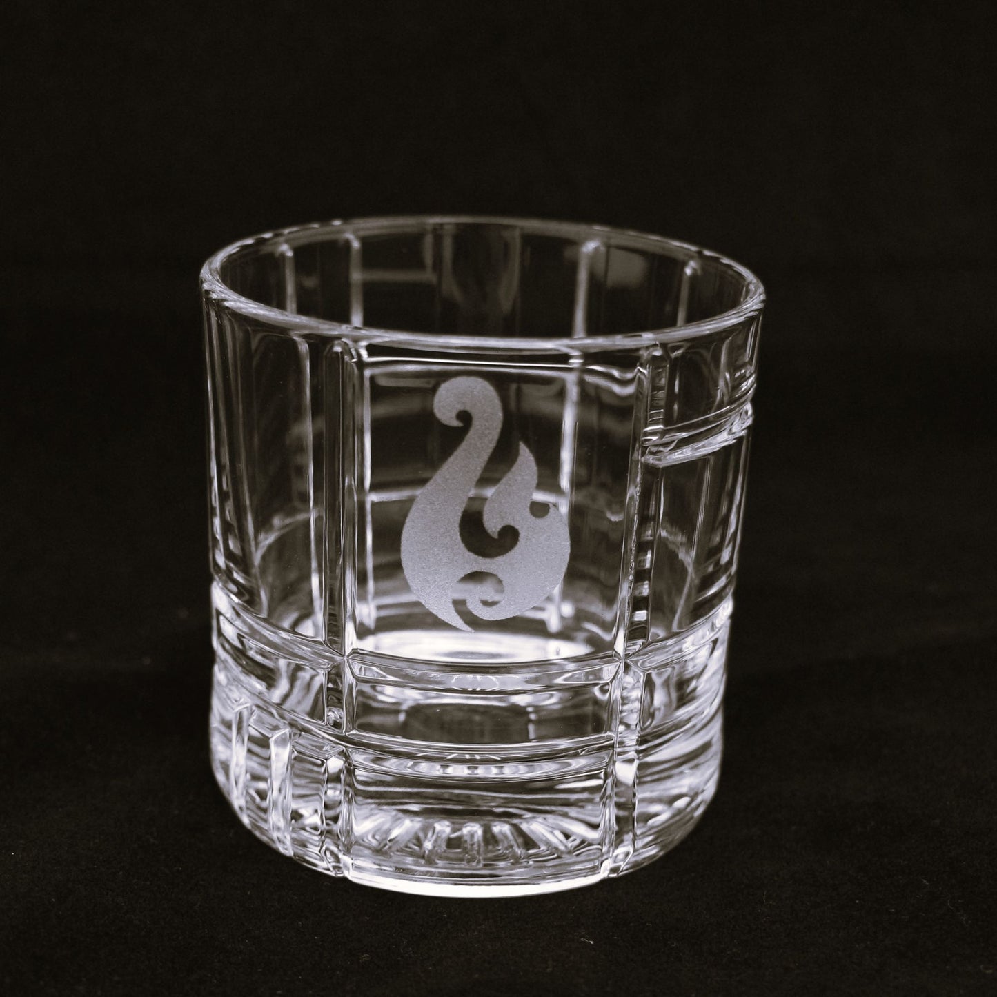 Etched Luxury Whisky Glass