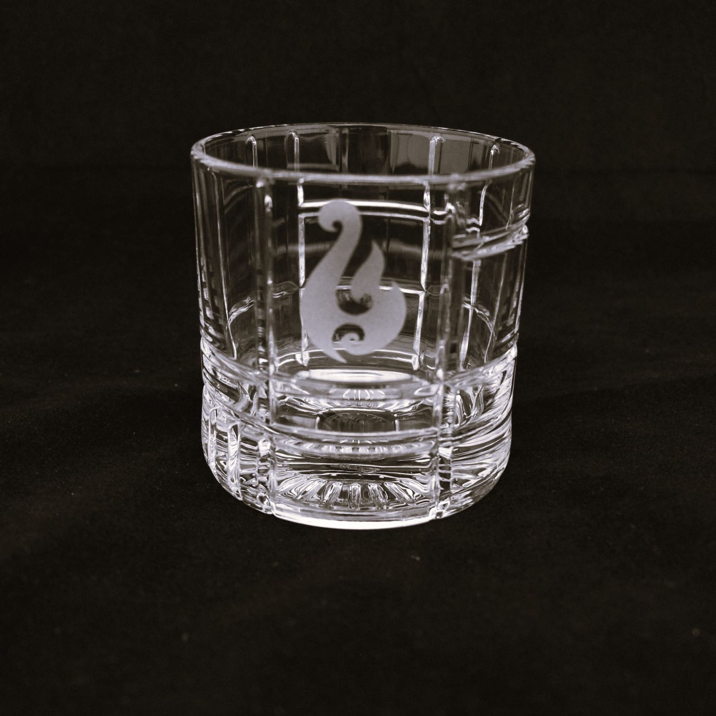 Etched Luxury Whisky Glass