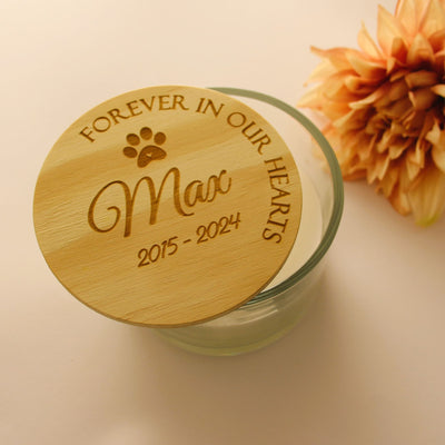 Personalised Engraved Memorial Candle - Large