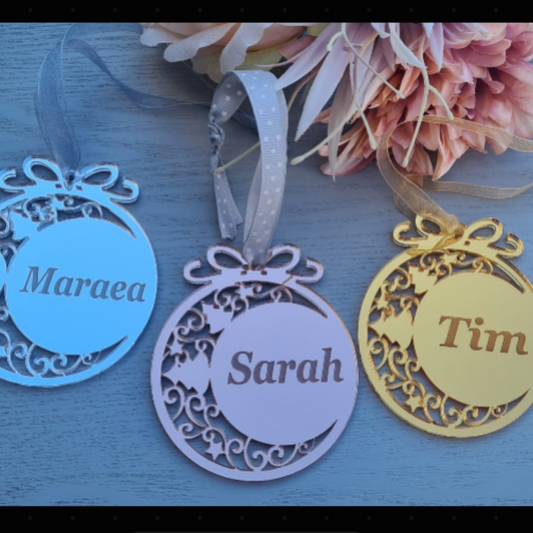 Personalised Christmas Ornaments - Mirror