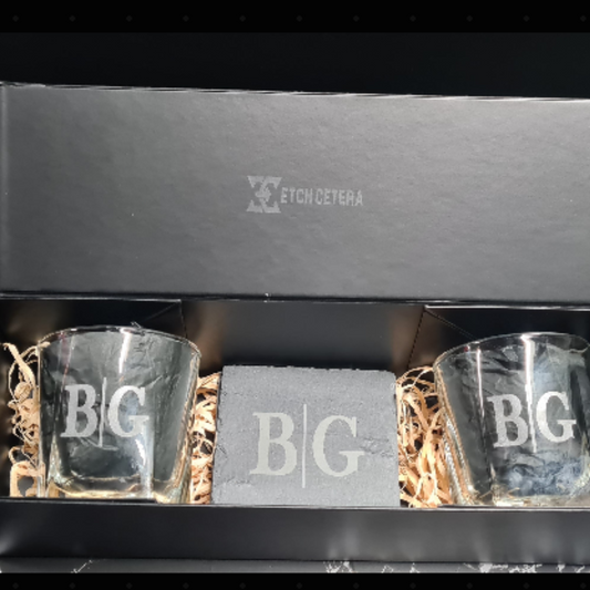 Personalised Rocks Glass Giftsets