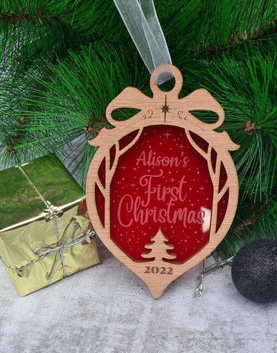 Personalised Baby's First Christmas Decoration