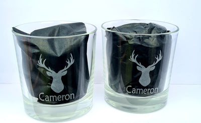 Engraved Whisky Glass Set