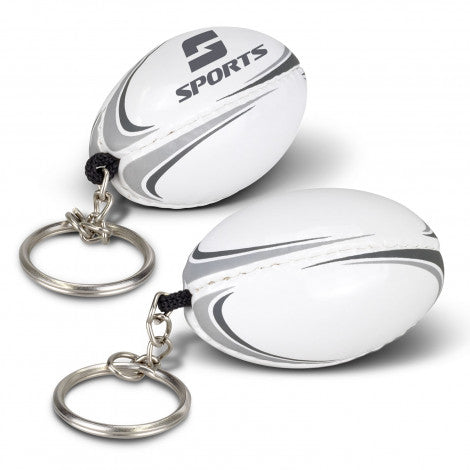 Personalised Rugby Ball Keyring